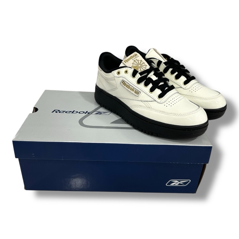Reebok Classic White and Black Shoes